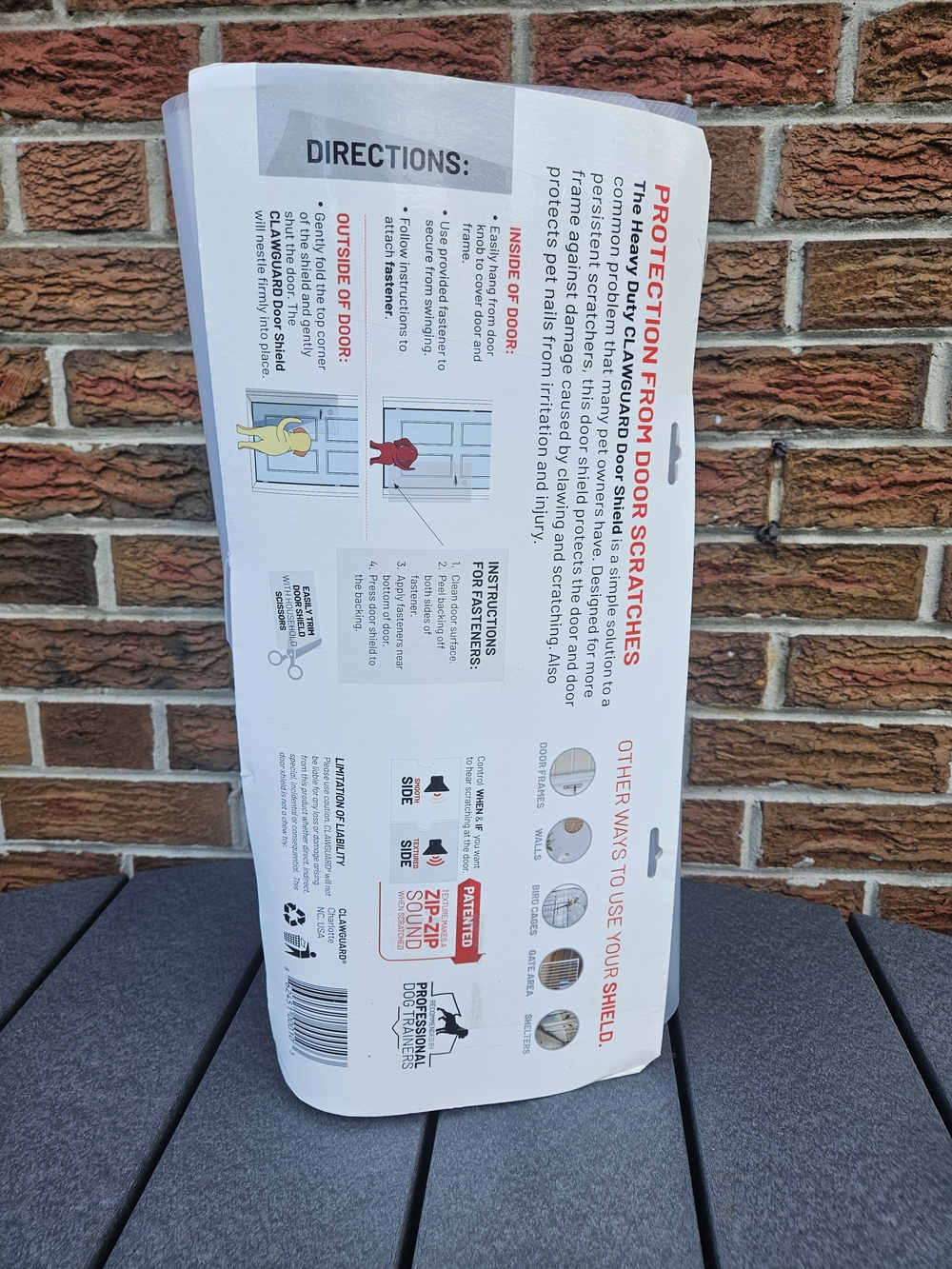 CLAWGUARD Heavy Duty Dog Door Scratch Protector 20x44 – New